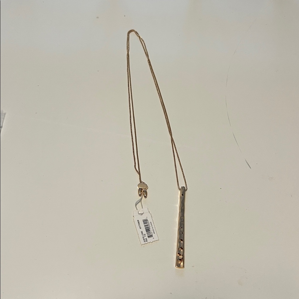 Kendra Scott Zorte Rose Gold Bar Pendant Necklace